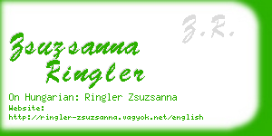 zsuzsanna ringler business card